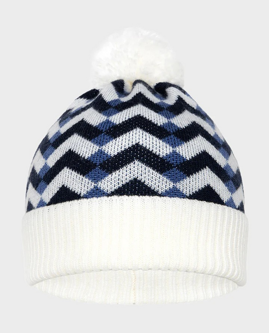 MERINO WOOL HAT - CHEVRON