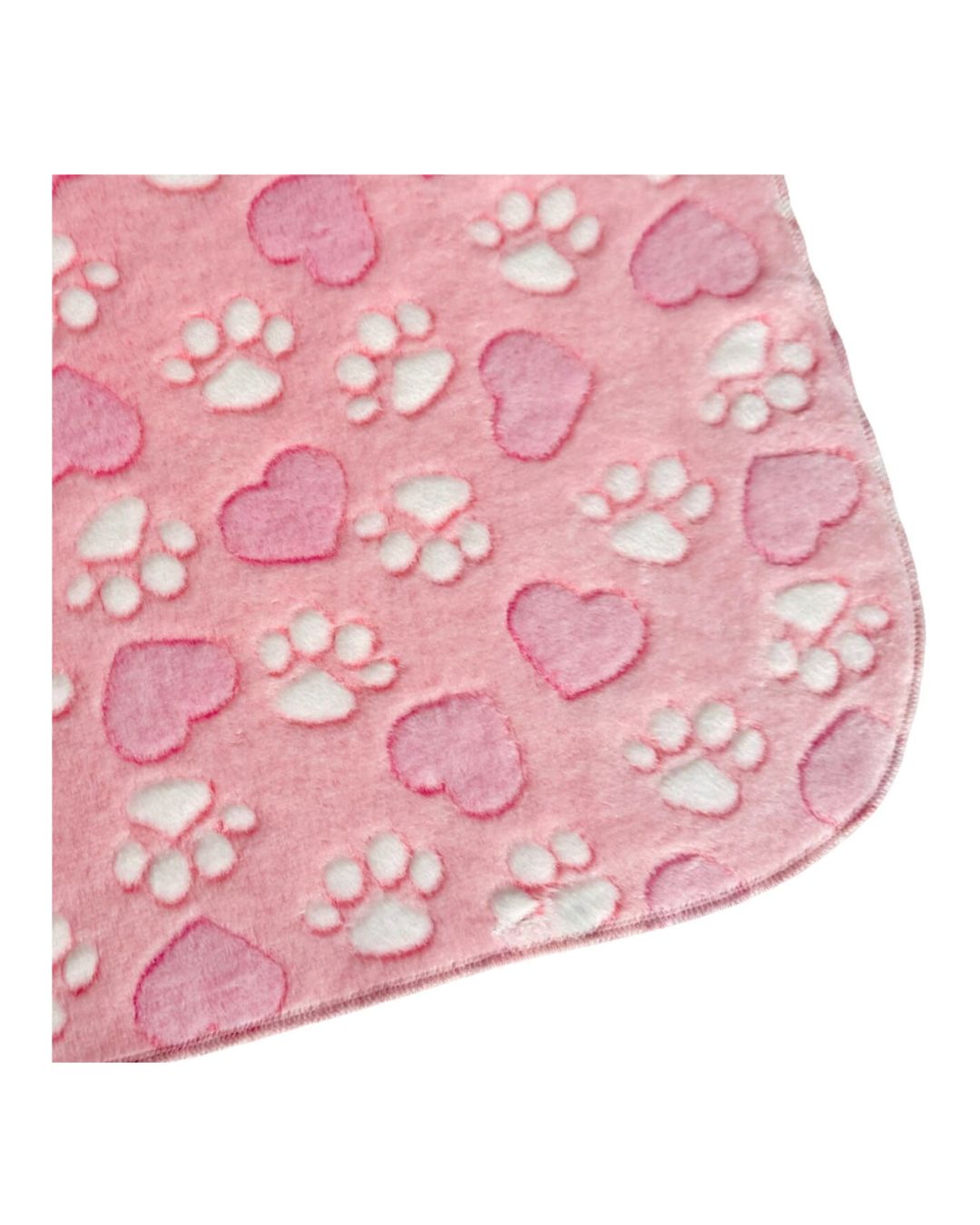 Ultra Soft Pink Pet Blanket – Paw Print Fleece for Dogs & Cats