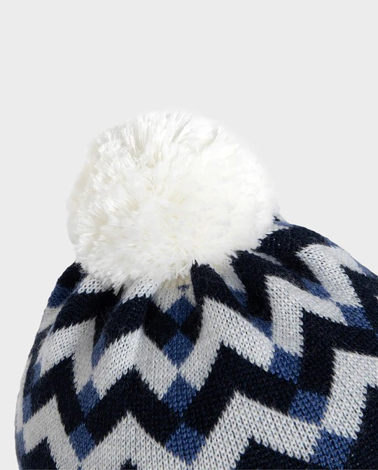 MERINO WOOL HAT - CHEVRON
