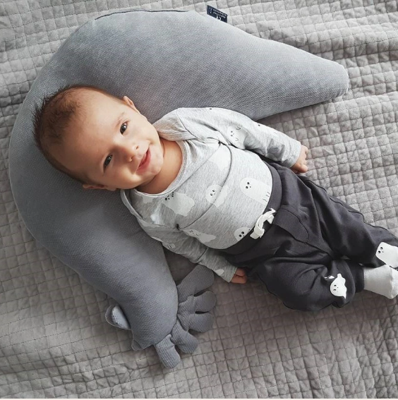 GRANDMA DANA'S HEN PILLOW - LIGHT GREY