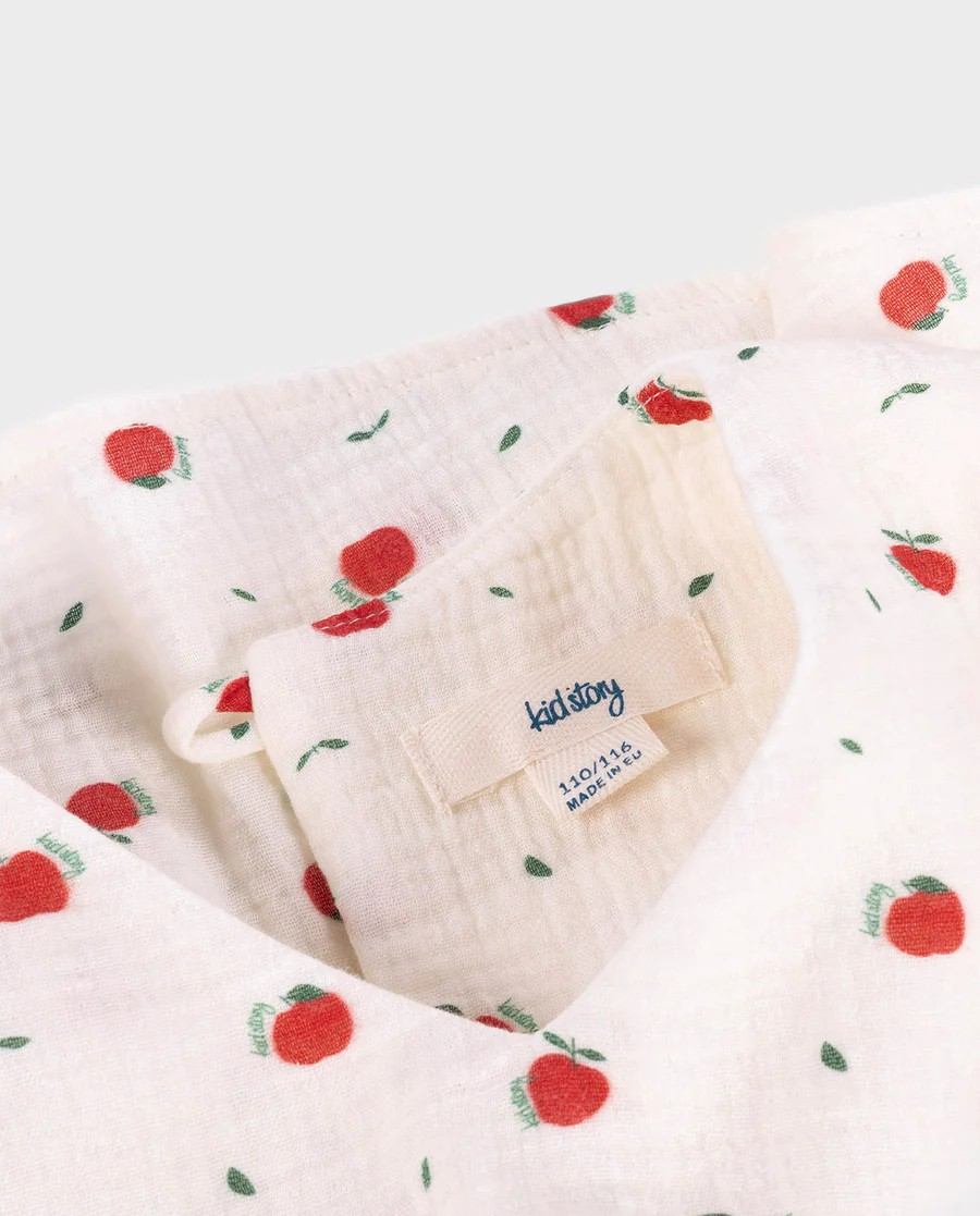 ORGANIC COTTON DRESS - APPLE ORCHARD