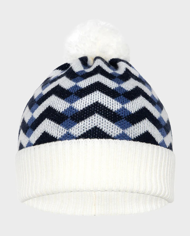 MERINO WOOL HAT - CHEVRON