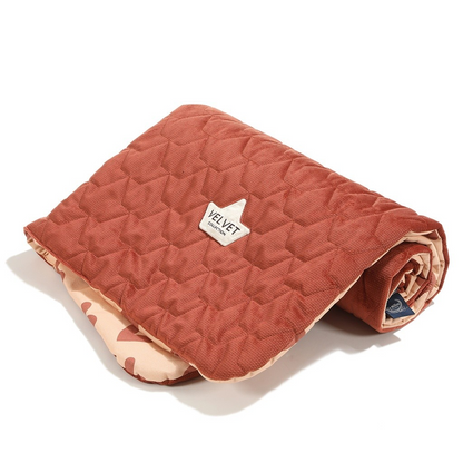 VELVET WARM BLANKET HEARTBEAT PINK