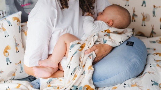 GRANDMA DANA'S HEN PILLOW - VELVET WIND BLUE