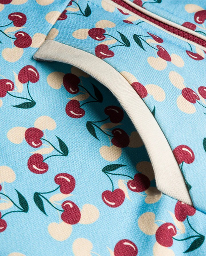 ORGANIC COTTON HOODIE CHERRY