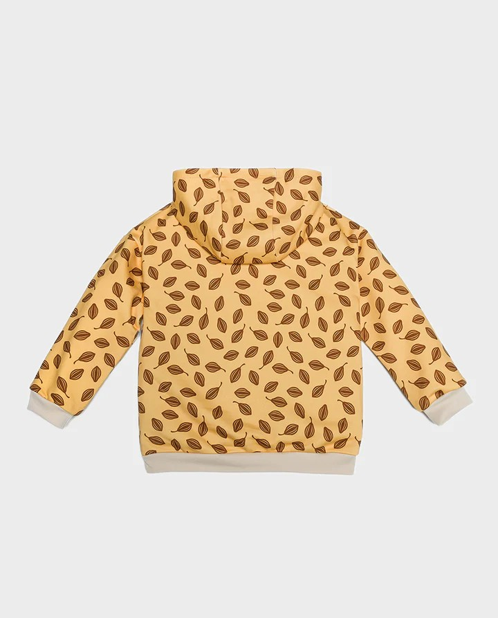 ORGANIC COTTON HOODIE CHOCOLATE