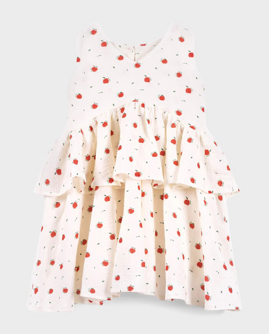 ORGANIC COTTON DRESS - APPLE ORCHARD