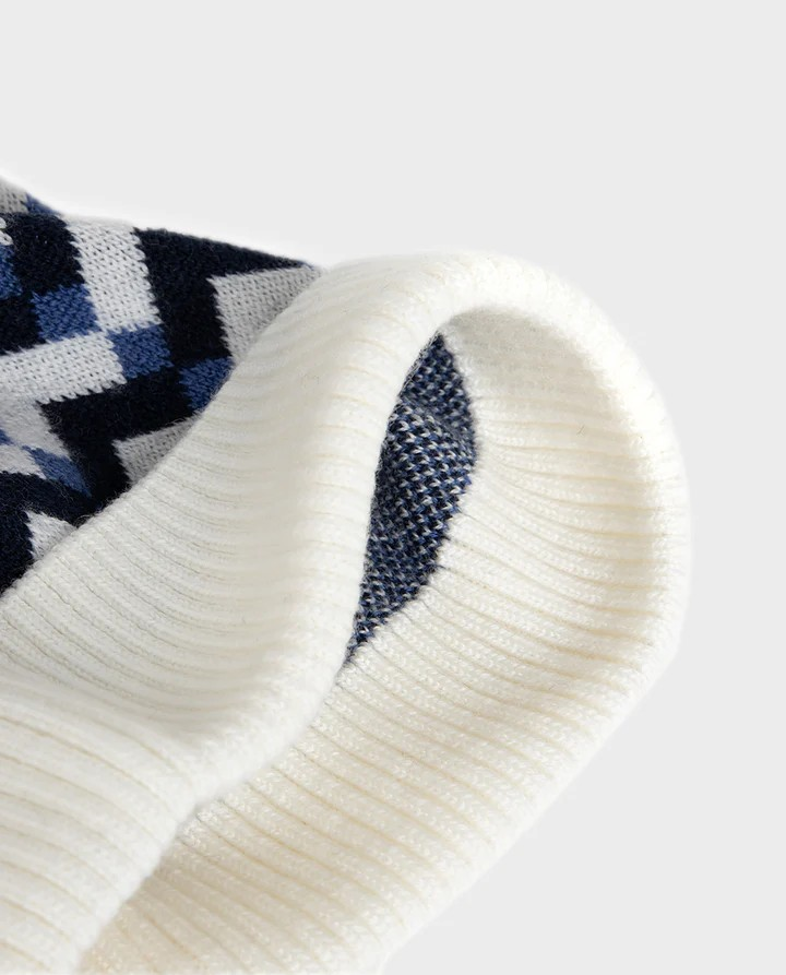 MERINO WOOL HAT - CHEVRON