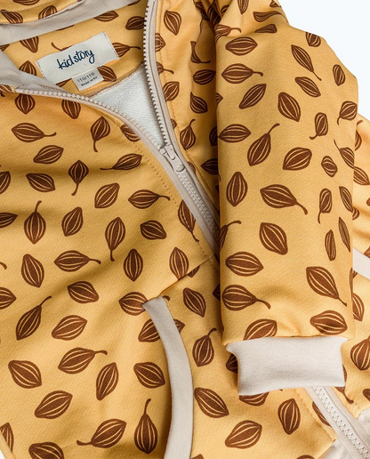 ORGANIC COTTON HOODIE CHOCOLATE