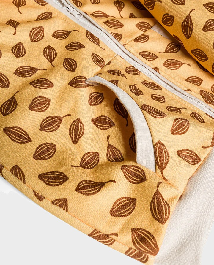 ORGANIC COTTON HOODIE CHOCOLATE