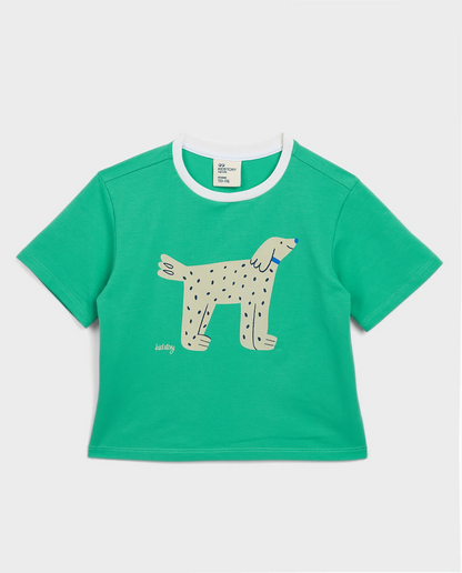 ORGANIC COTTON T-SHIRT - FRESH MINT GREEN