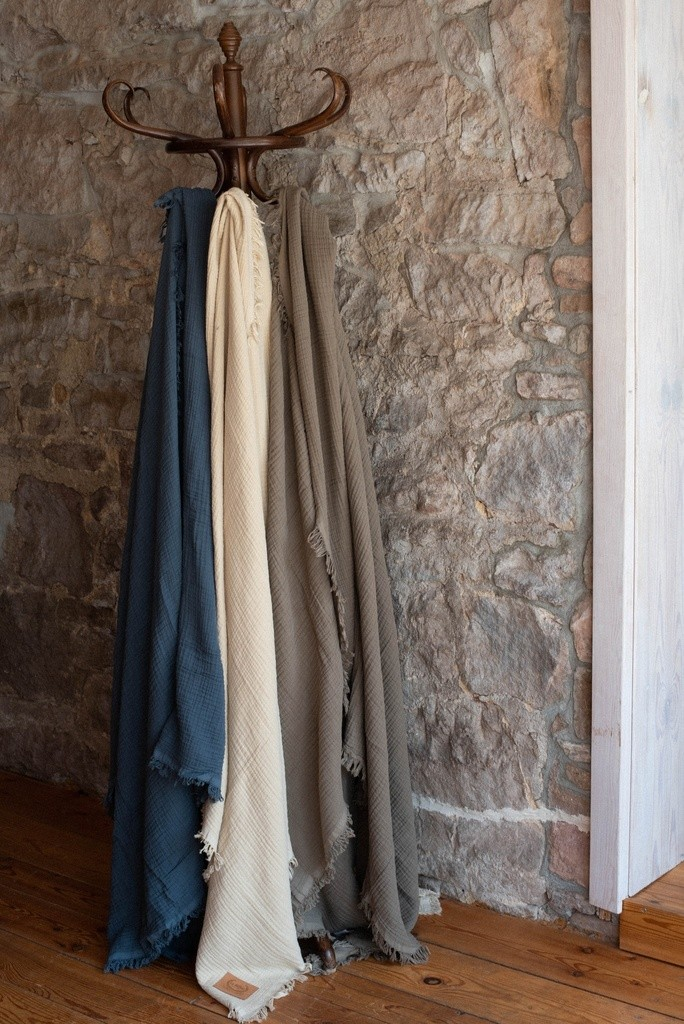 4-LAYER MUSLIN BLANKET - GRAPHITE