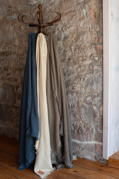 4-LAYER MUSLIN BLANKET - GRAPHITE