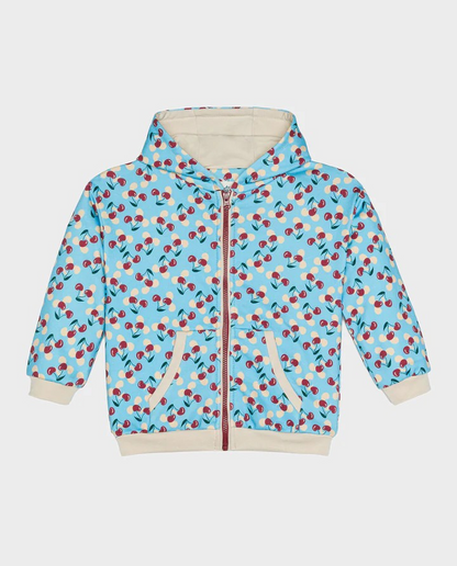 ORGANIC COTTON HOODIE CHERRY