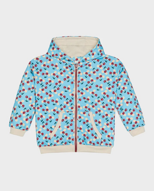 ORGANIC COTTON HOODIE CHERRY