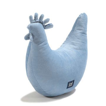 GRANDMA DANA'S HEN PILLOW - VELVET WIND BLUE