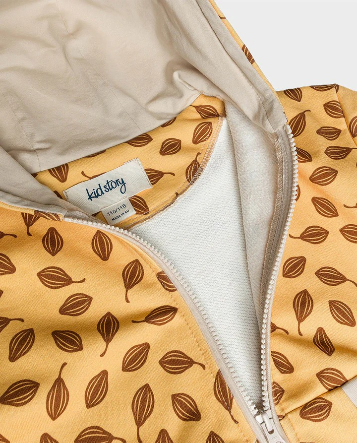 ORGANIC COTTON HOODIE CHOCOLATE