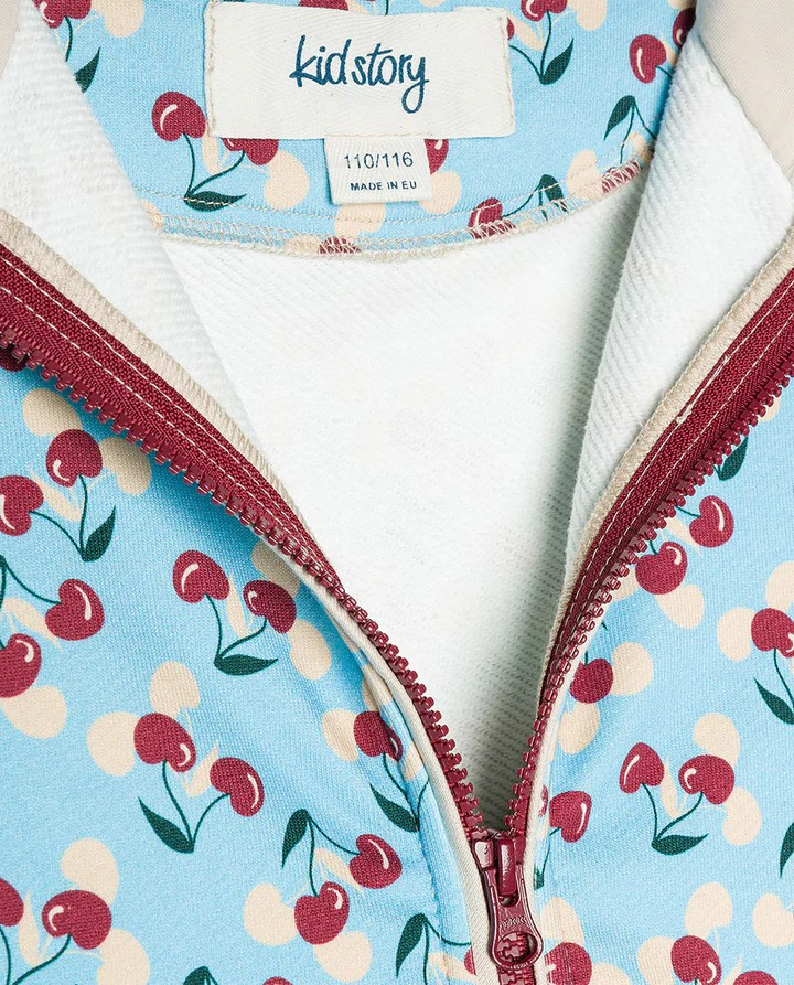 ORGANIC COTTON HOODIE CHERRY