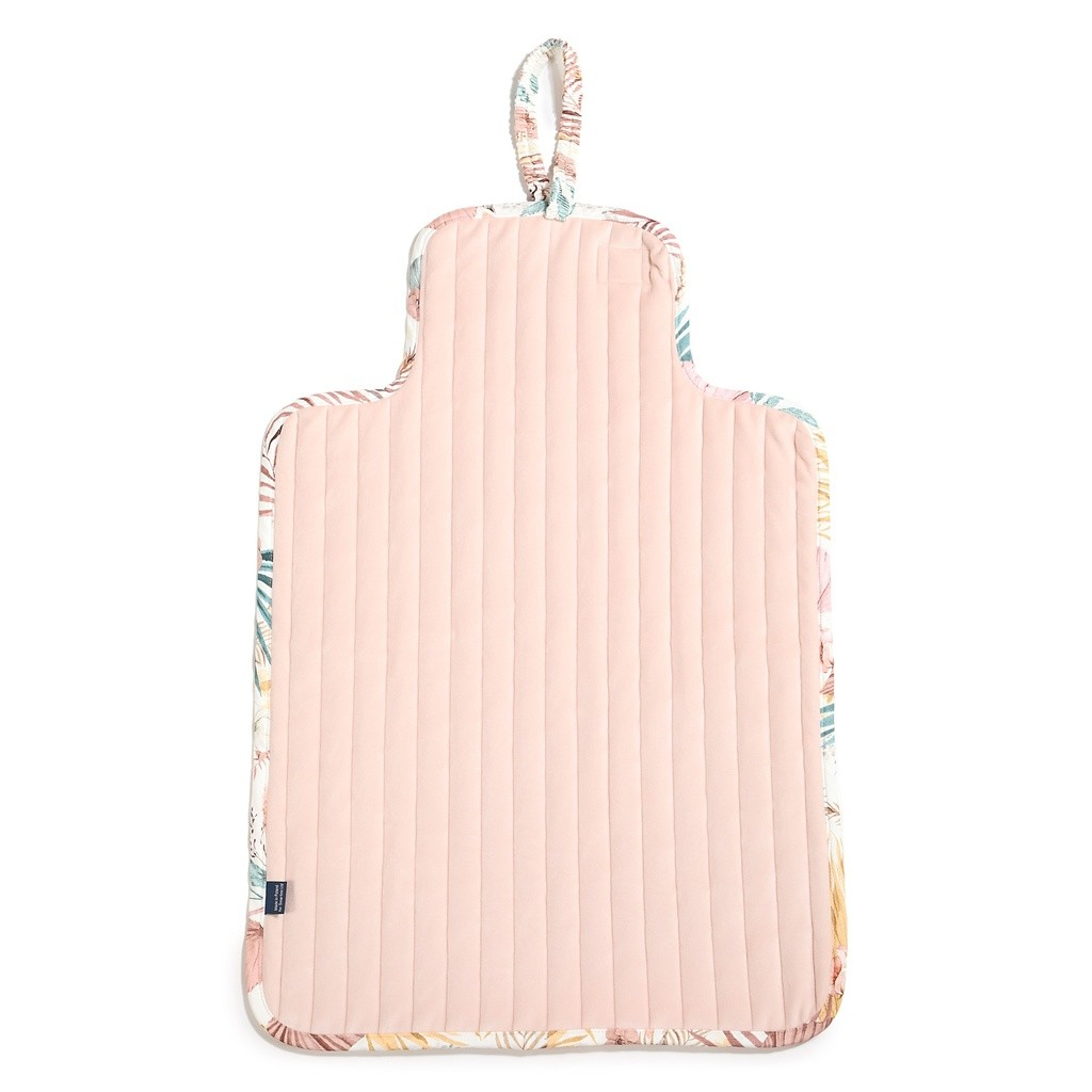 QUILTED CHANGING MAT BOHO PALMS LIGHT