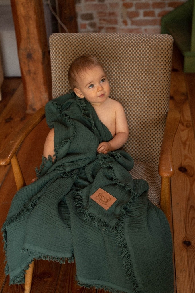 4-LAYER MUSLIN BLANKET - HERBAL