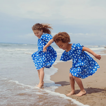 LINEN DRESS - BLUE MEADOW
