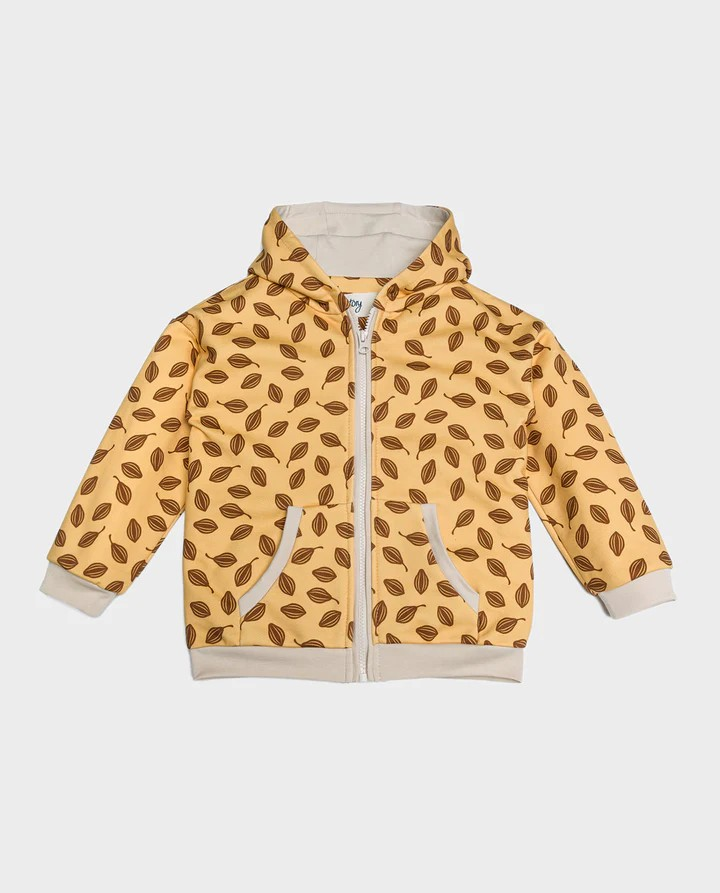 ORGANIC COTTON HOODIE CHOCOLATE