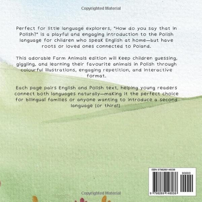 How do you say that in Polish: Farm Animals Book