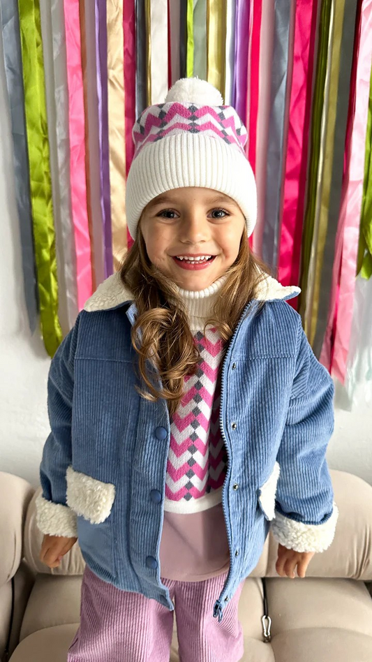 MERINO WOOL HAT - LILAC