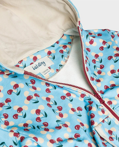ORGANIC COTTON HOODIE CHERRY