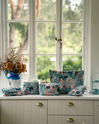 QUILTED CHANGING MAT BOHO PALMS