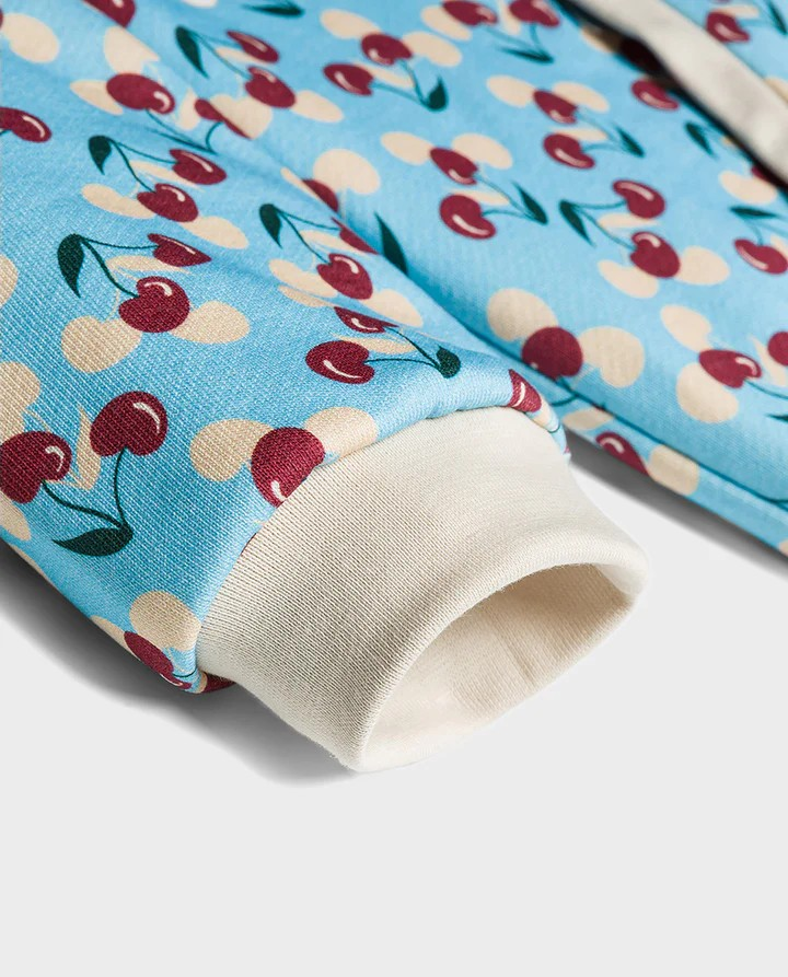 ORGANIC COTTON HOODIE CHERRY