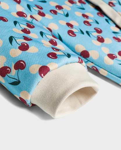 ORGANIC COTTON HOODIE CHERRY