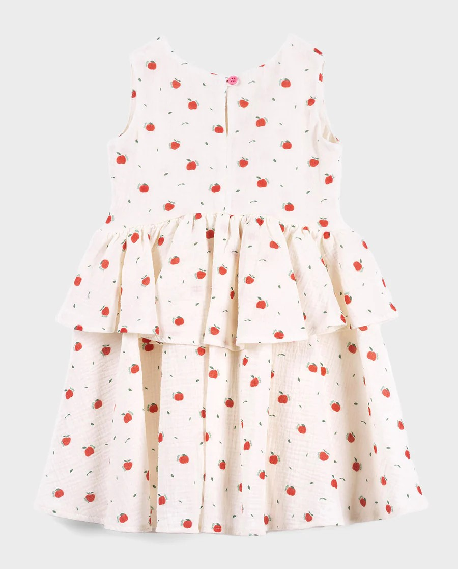 ORGANIC COTTON DRESS - APPLE ORCHARD