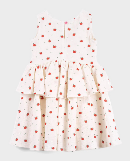 ORGANIC COTTON DRESS - APPLE ORCHARD