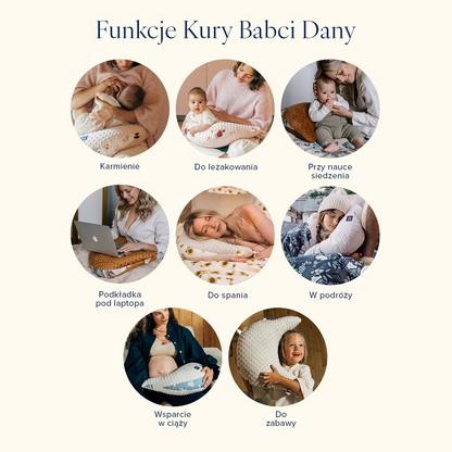 GRANDMA DANA'S HEN PILLOW - VELVET RAFAELLO