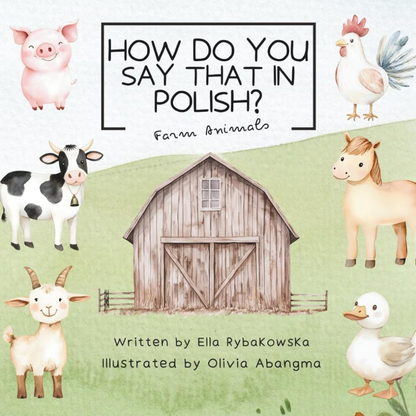 How do you say that in Polish: Farm Animals Book